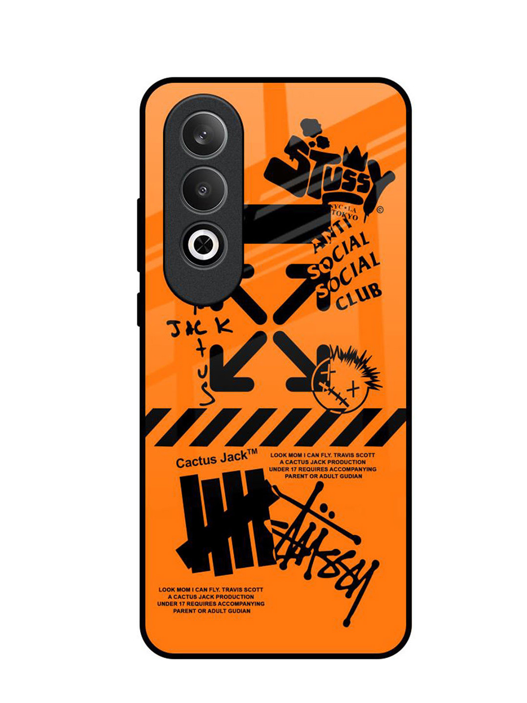 QRIOH Anti Social Club OnePlus Nord CE4 5G Impact Resistant Back Case