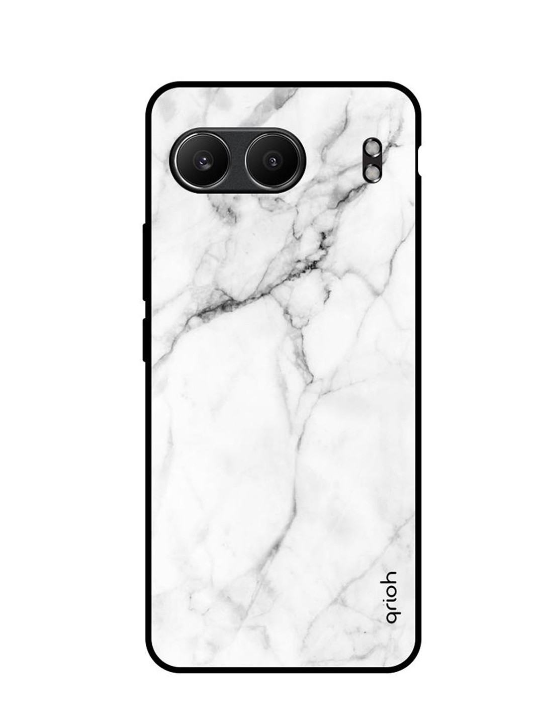 QRIOH Modern White Marble OnePlus Nord 4 5G Impact Resistant Back Case