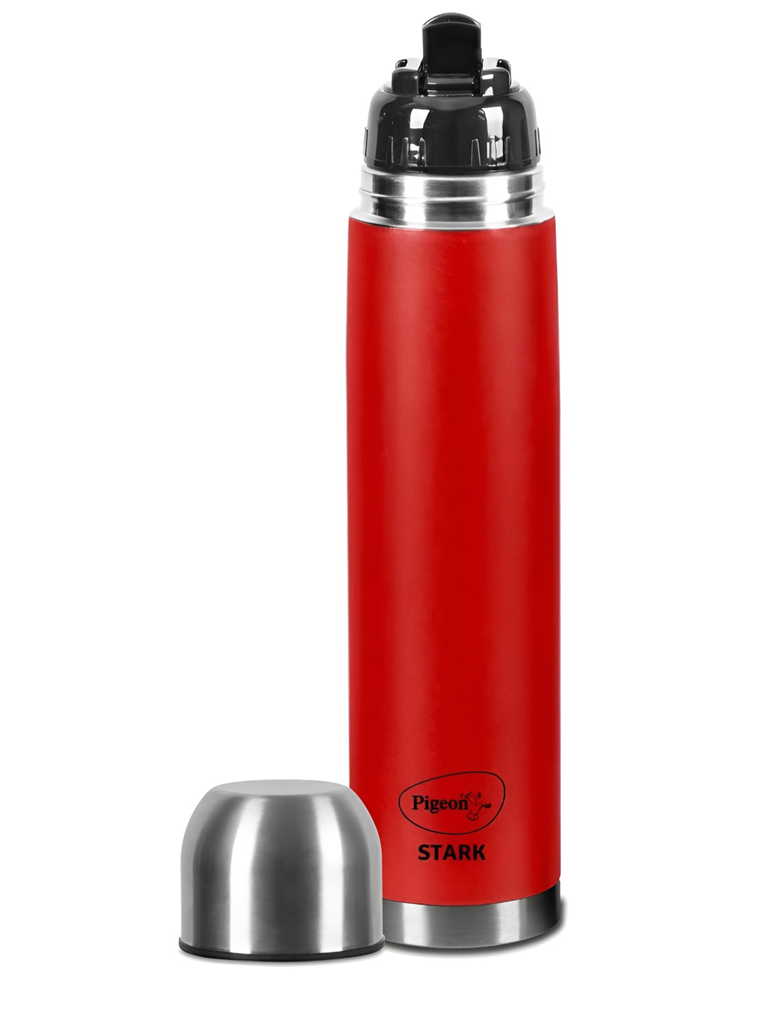 Pigeon Red & Black Stainless Steel Solid Double Wall Vacuum Water Bottle