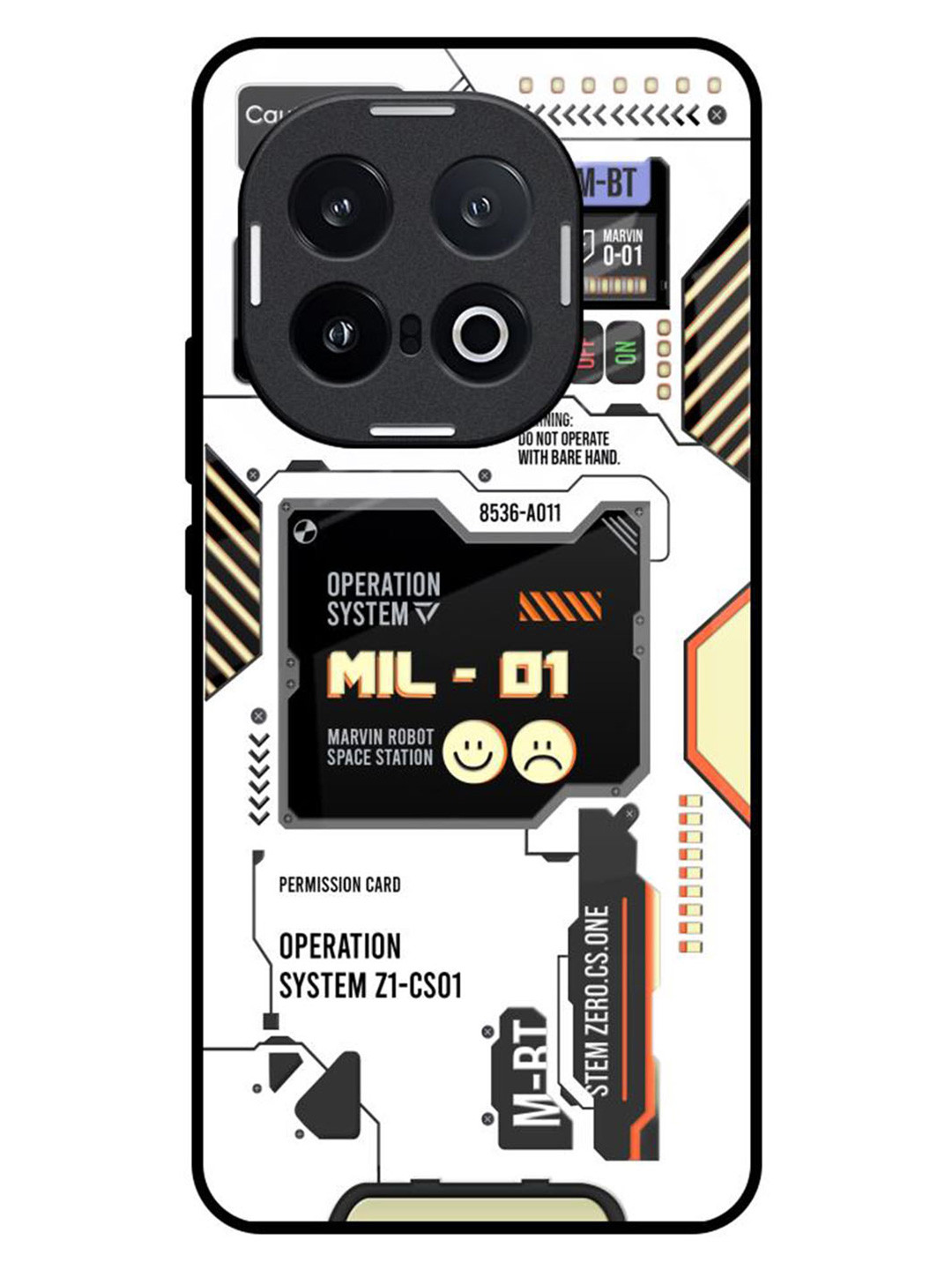 QRIOH Tech Display IQOO 13 5G Impact Resistant Back Case