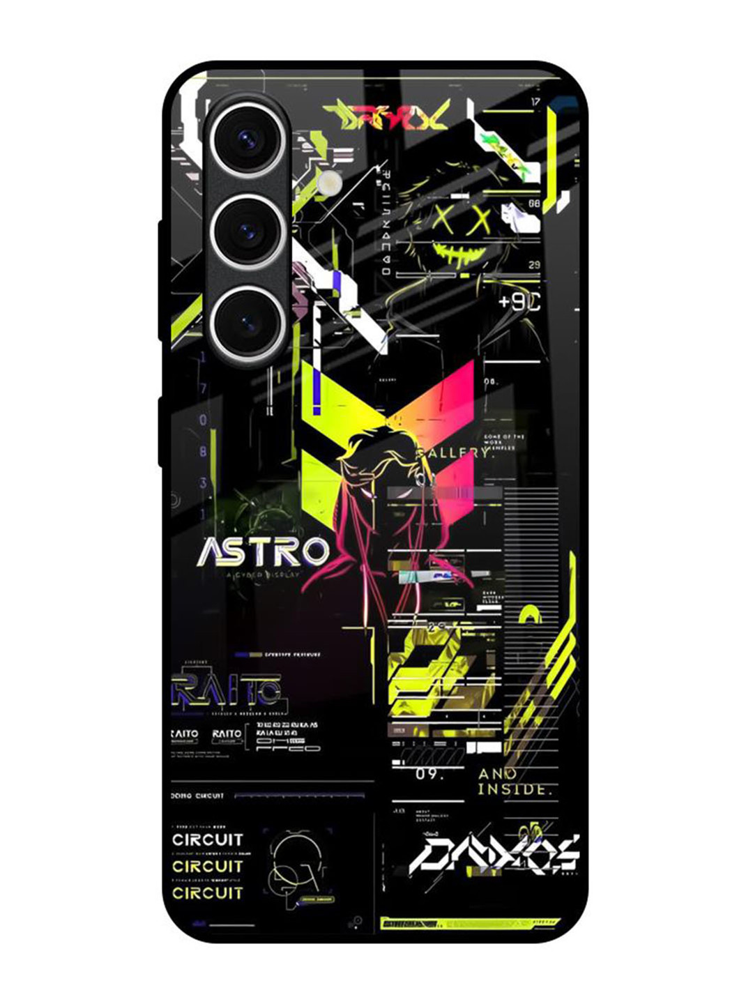 QRIOH Astro Glitch Samsung Galaxy S24 FE 5G Impact Resistant Back Case