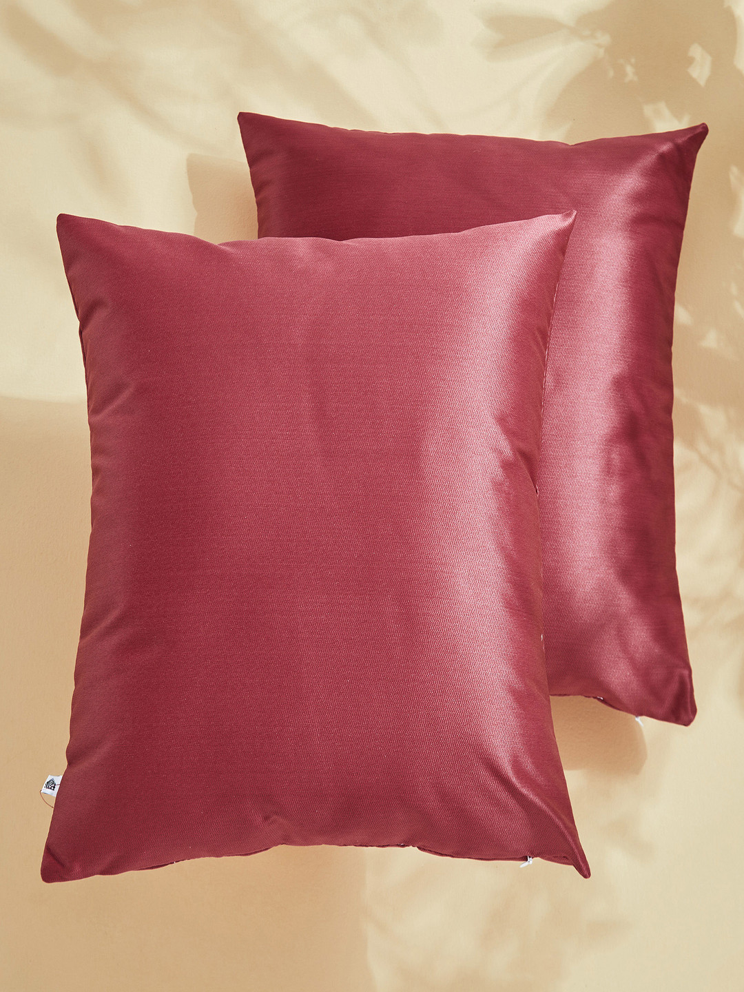Home Centre Corsica Lithic Red 2 Pieces Square Cushion Covers