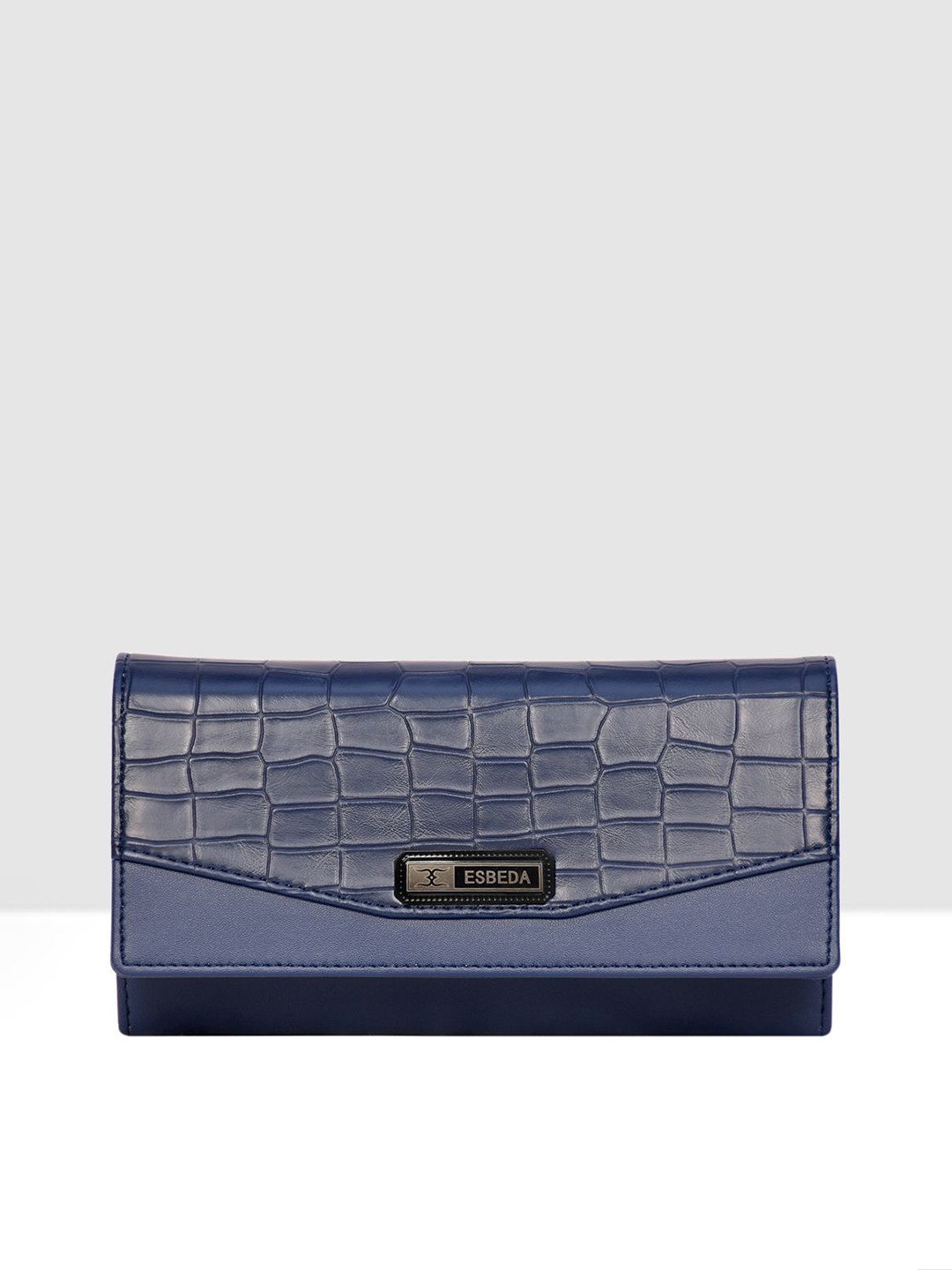 ESBEDA Women Geometric Textured PU Two Fold Wallet