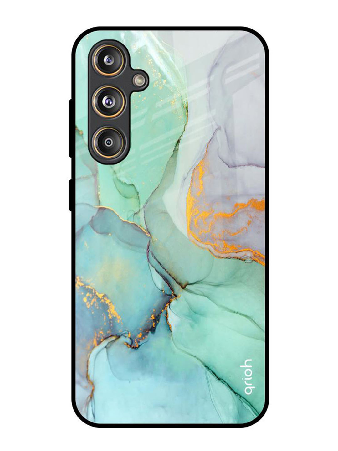 QRIOH Green Marble Samsung Galaxy F55 5G Impact Resistant Back Case