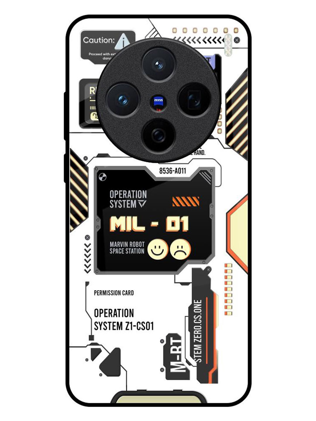 QRIOH Tech Display Vivo X200 5G Impact Resistant Back Case