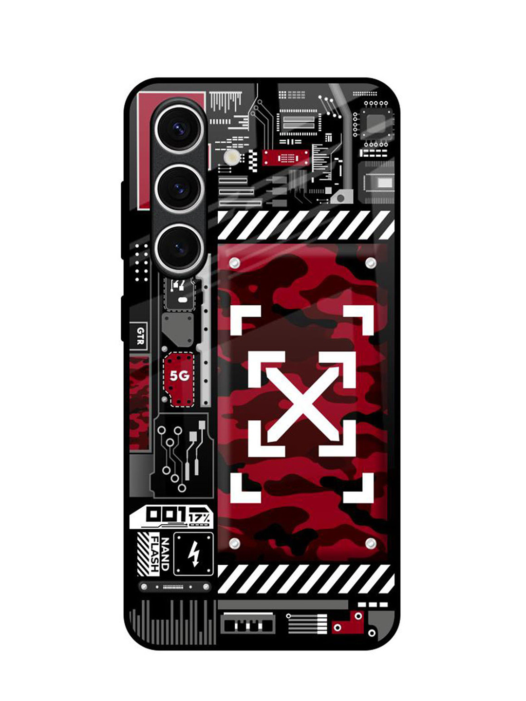 QRIOH Technology Art Samsung Galaxy S24 FE 5G Impact Resistant Back Case