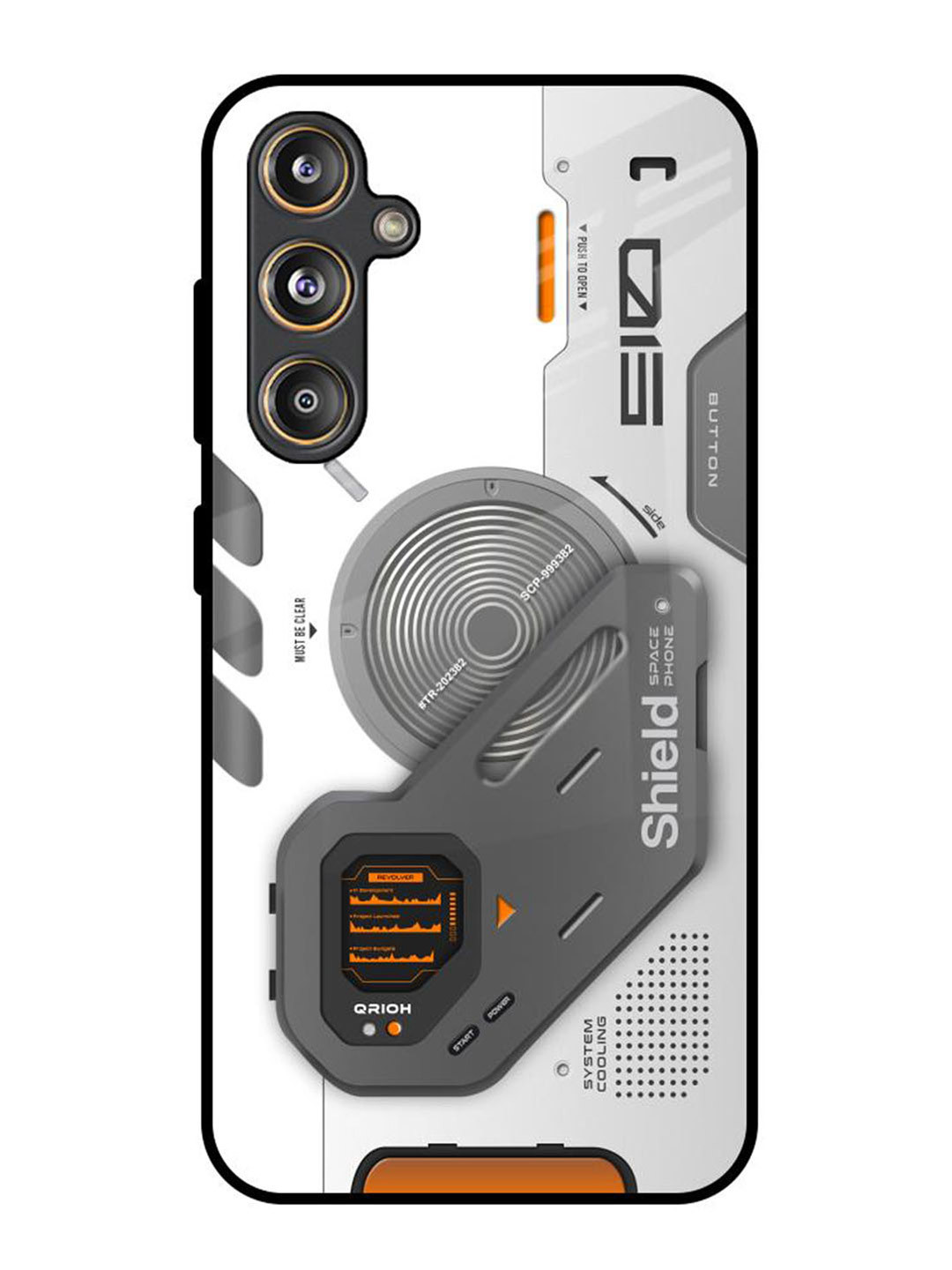 QRIOH Liberty Cyber Samsung Galaxy F55 5G Impact Resistant Back Case