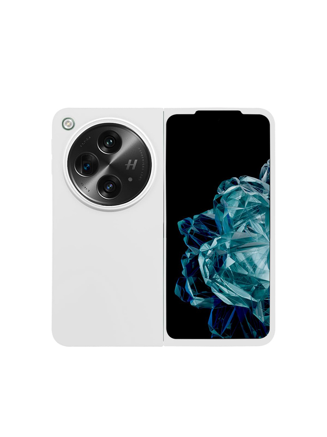 LIRAMARK White Oneplus Liquid Silicone Soft Back Cover Case