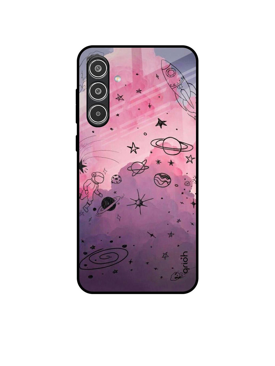 QRIOH Space Doodles Samsung Galaxy A36 5G Impact Resistant Back Case