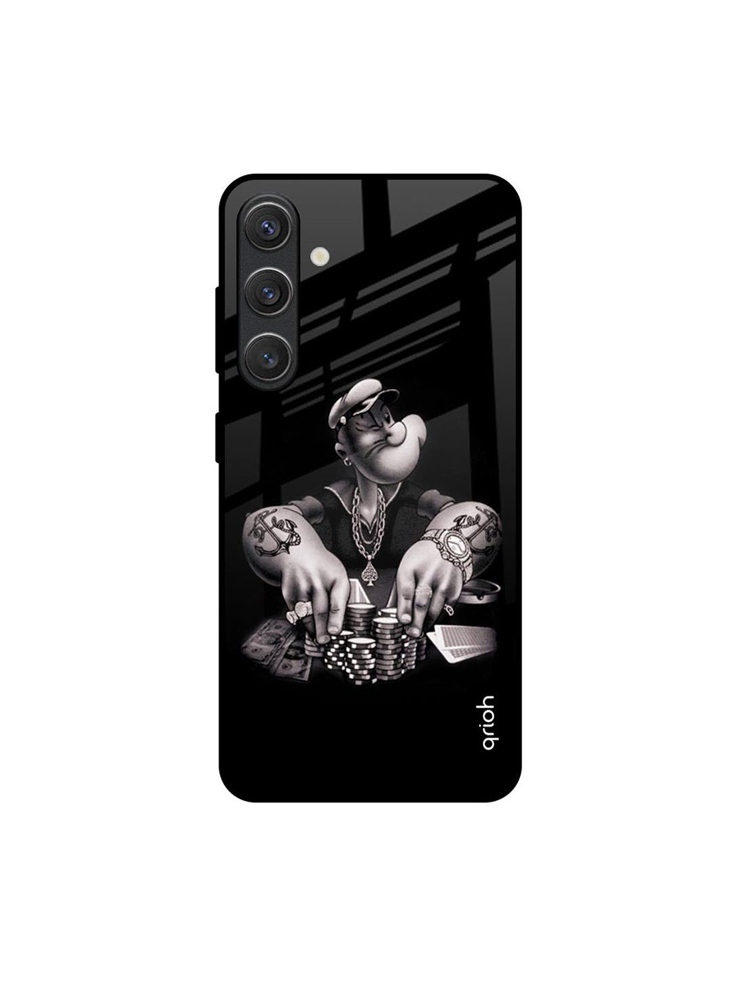 QRIOH Gambling Problem Samsung Galaxy S25 Plus 5G Impact Resistant Back Case