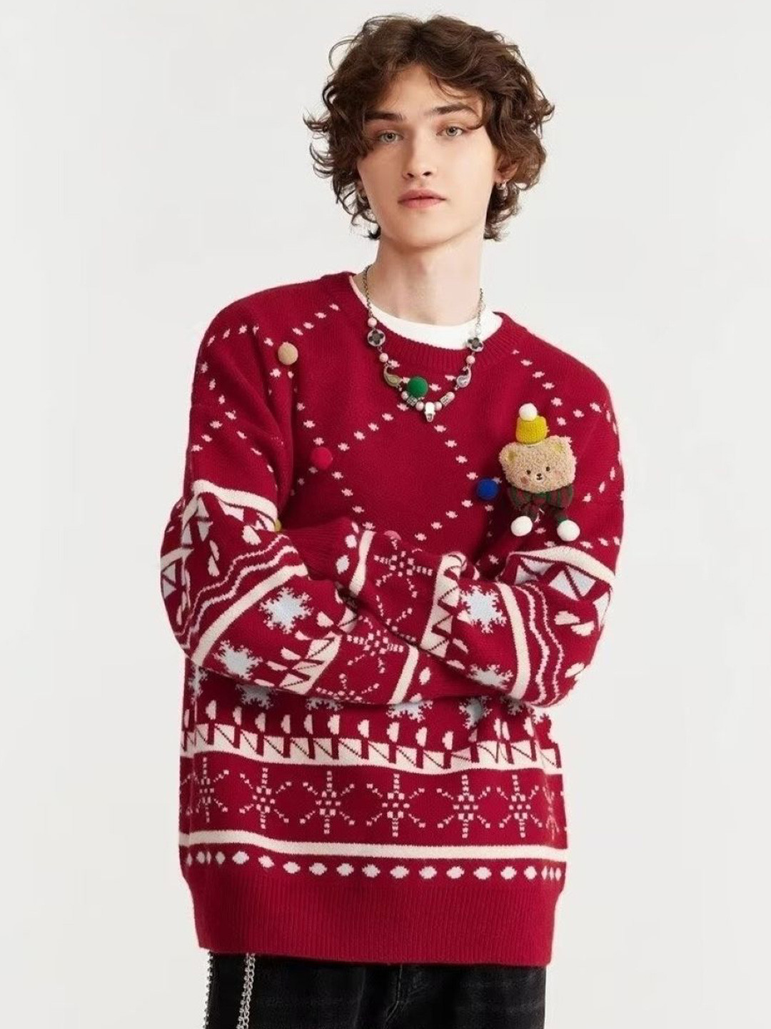 StyleCast Men Printed Pullover