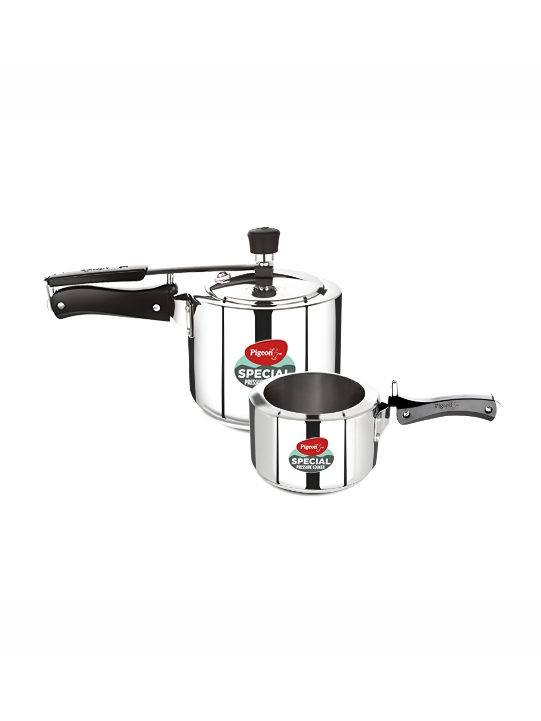 Pigeon Special Silver Stainless Steel Dishwasher Safe 2 Induction Inner Lid Pressure Cooker