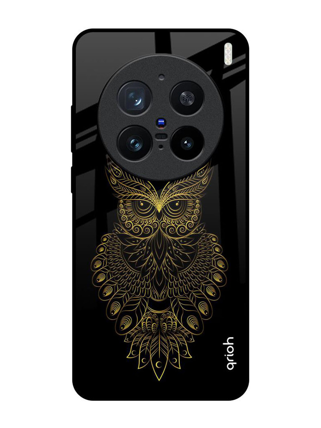 QRIOH Golden Owl Vivo X200 Pro 5G Impact Resistant Back Case
