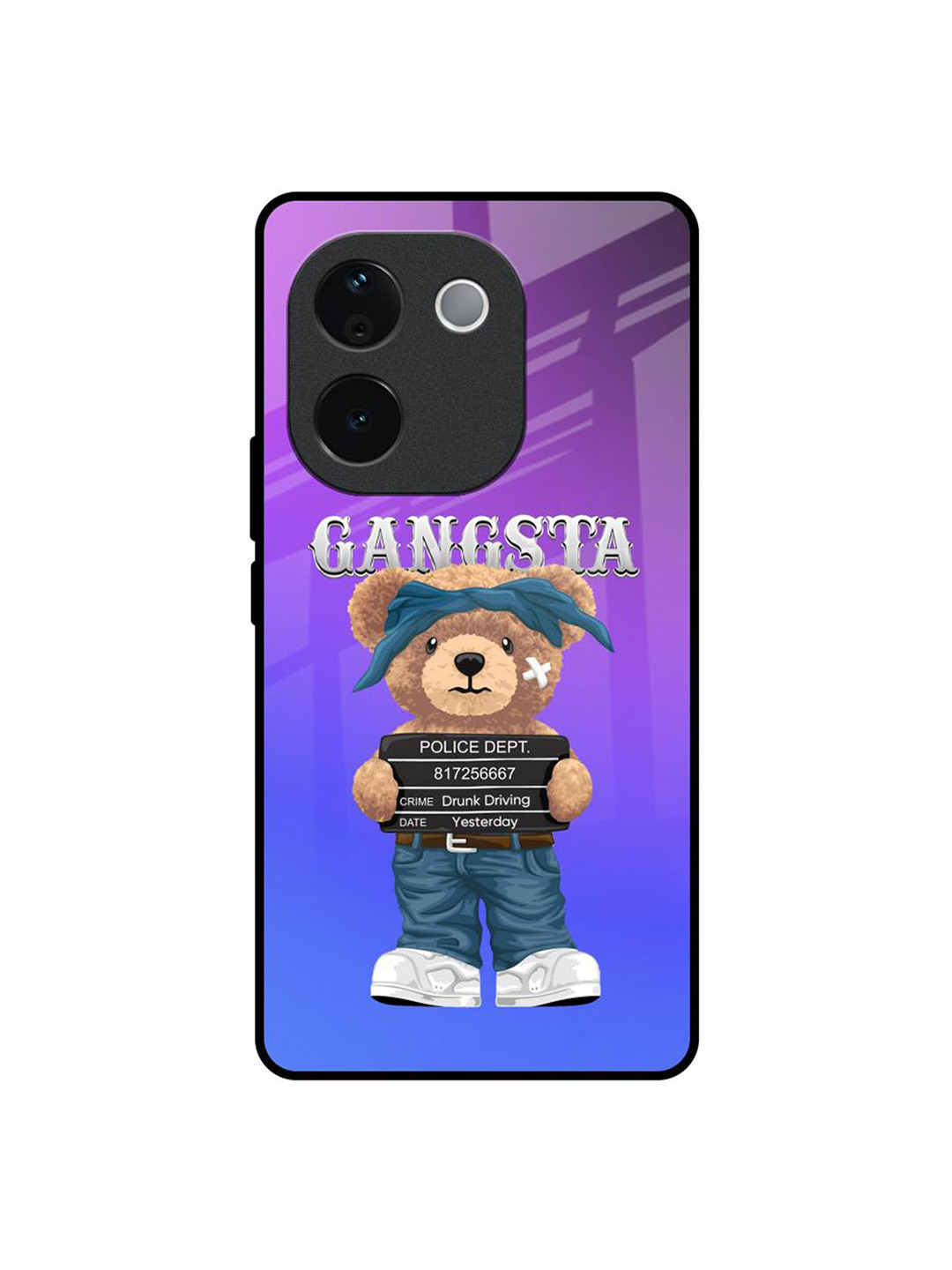QRIOH Gangsta Bear IQOO Z9s Pro 5G Impact Resistant Back Case