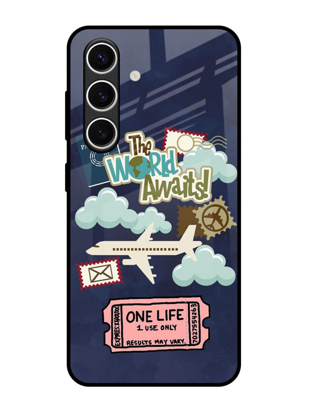 QRIOH Tour The World Samsung Galaxy S24 FE 5G Impact Resistant Back Case