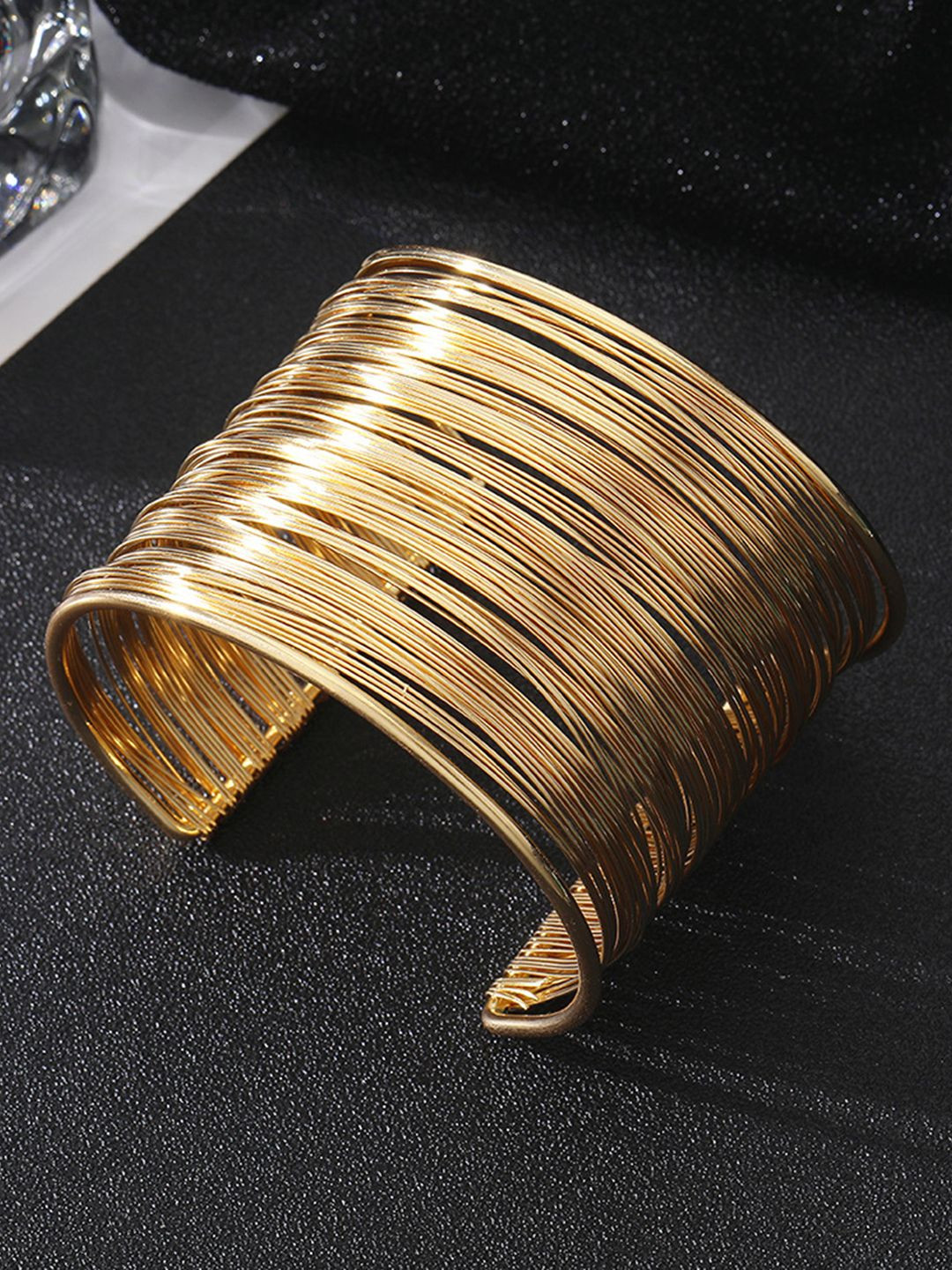 Peora  Gold-Plated Adjustable Cuff Bracelet