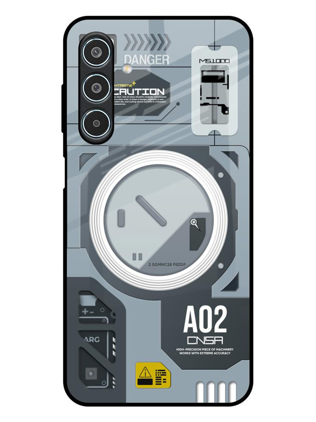 QRIOH Modern Technology Samsung Galaxy M35 5G Impact Resistant Back Case