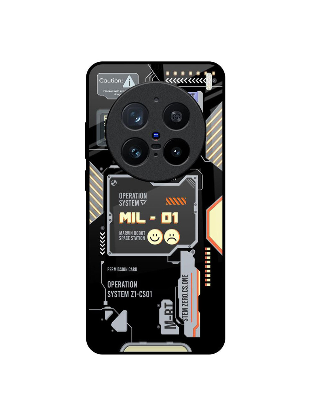 QRIOH Exposed Parts Vivo X200 Pro 5G Impact Resistant Back Case