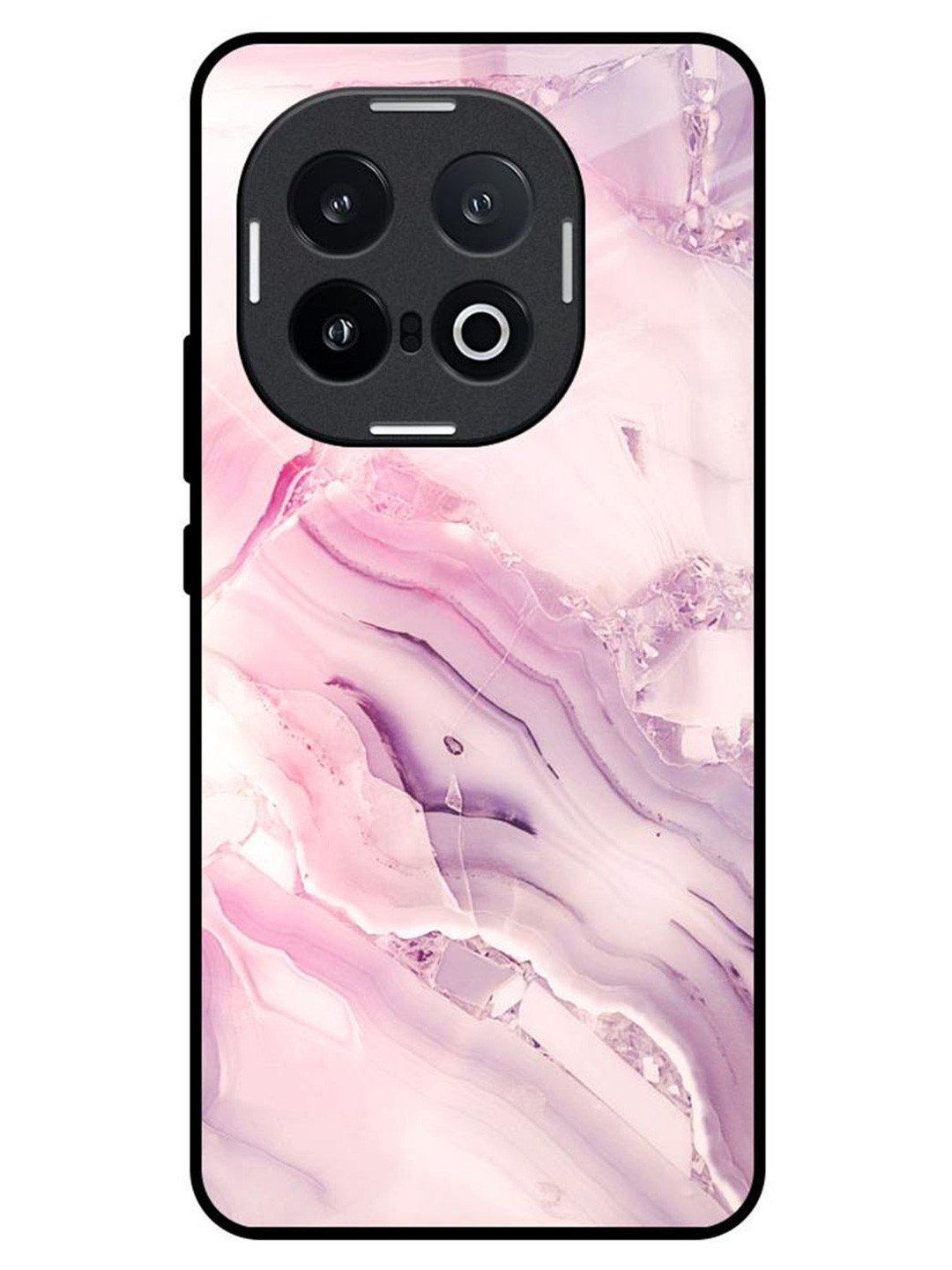 QRIOH Diamond Pink Gradient IQOO 13 5G Impact Resistant Back Case