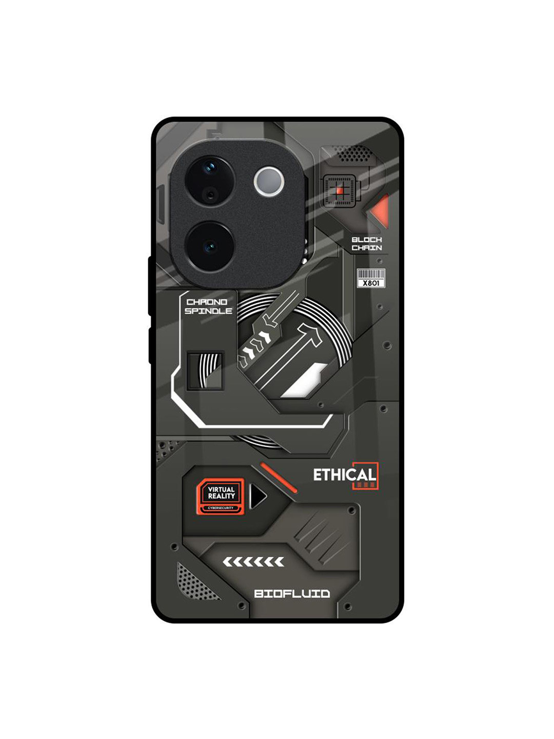 QRIOH Tech Aesthetics IQOO Z9s Pro 5G Impact Resistant Back Case