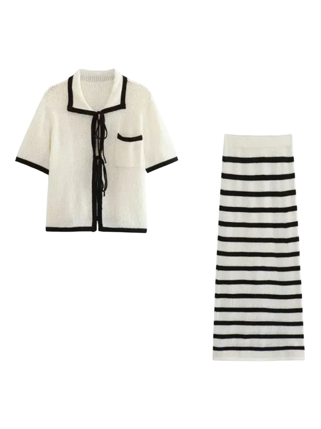 Miss Mosa By Akanksha  Coral Soft Knit Summer Co-Ords Set -Resort Wear