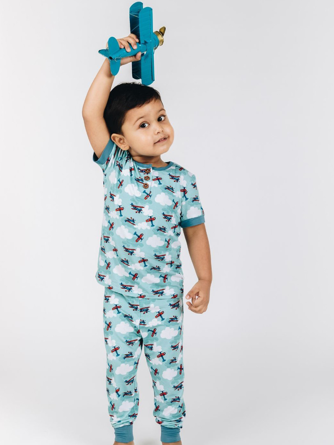 THE PLUSH CLUB Kids Graphic Printed Night suit