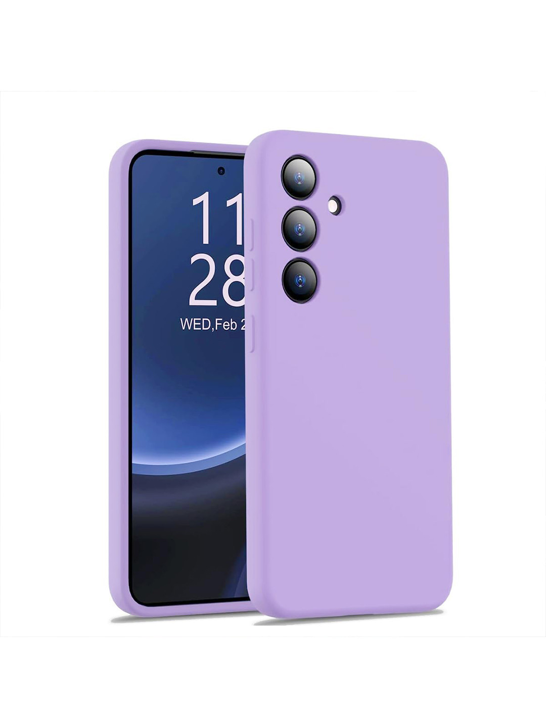 LIRAMARK Lavender Samsung Galaxy S24 5G Liquid Silicone Back Cover