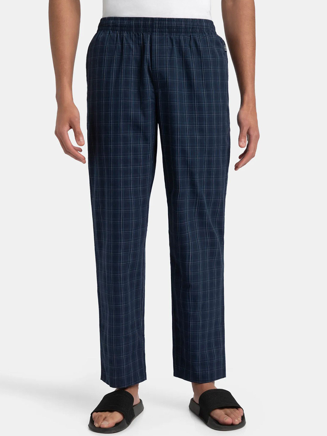 Jockey Super Combed Cotton Woven Fabric Regular Fit Checkered Pyjama-9009