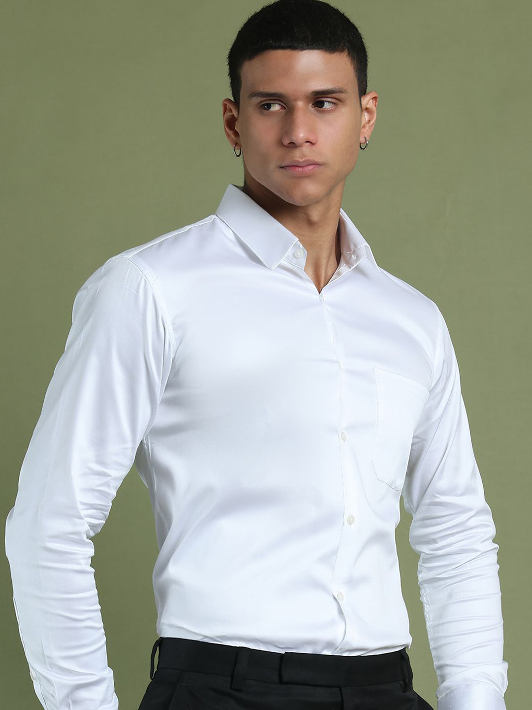 Indian Needle Men Classic Opaque Formal Shirt