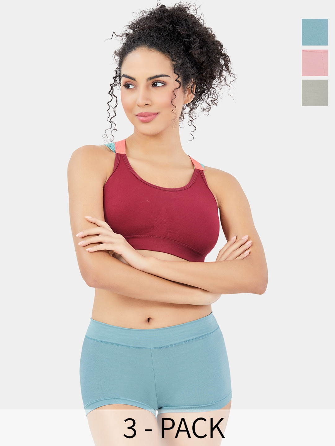 Trylo G-Leg Pack Of 3 Women's Full Hip Coverage Soft Modal Feel Fabric Concealed Briefs