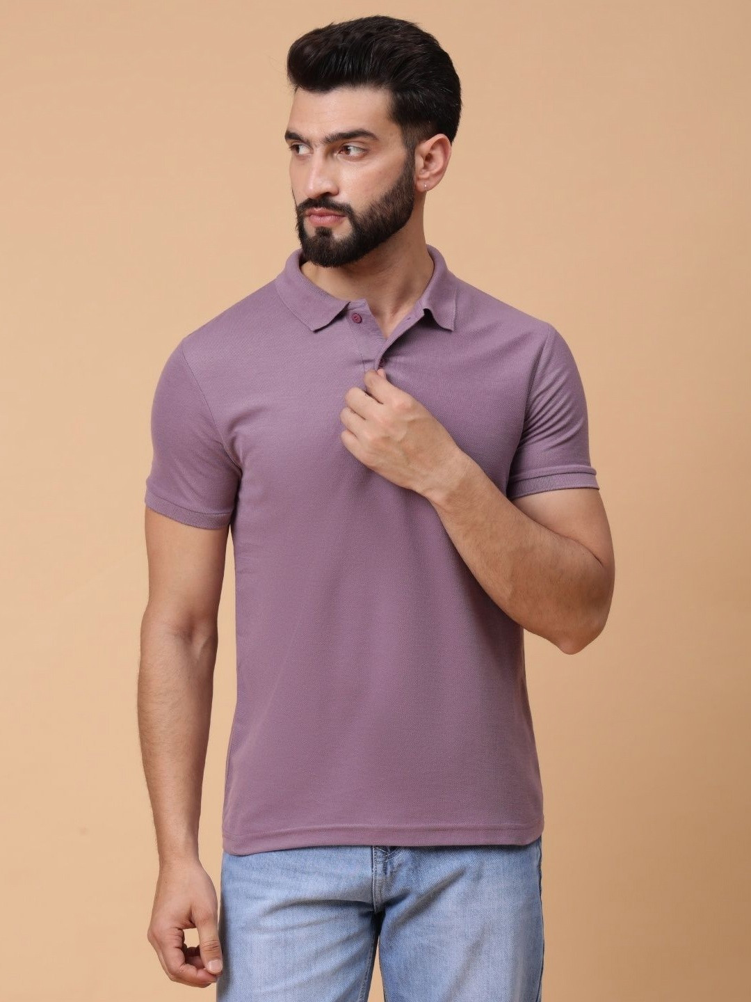 AAITHAN Men Polo Collar T-shirt