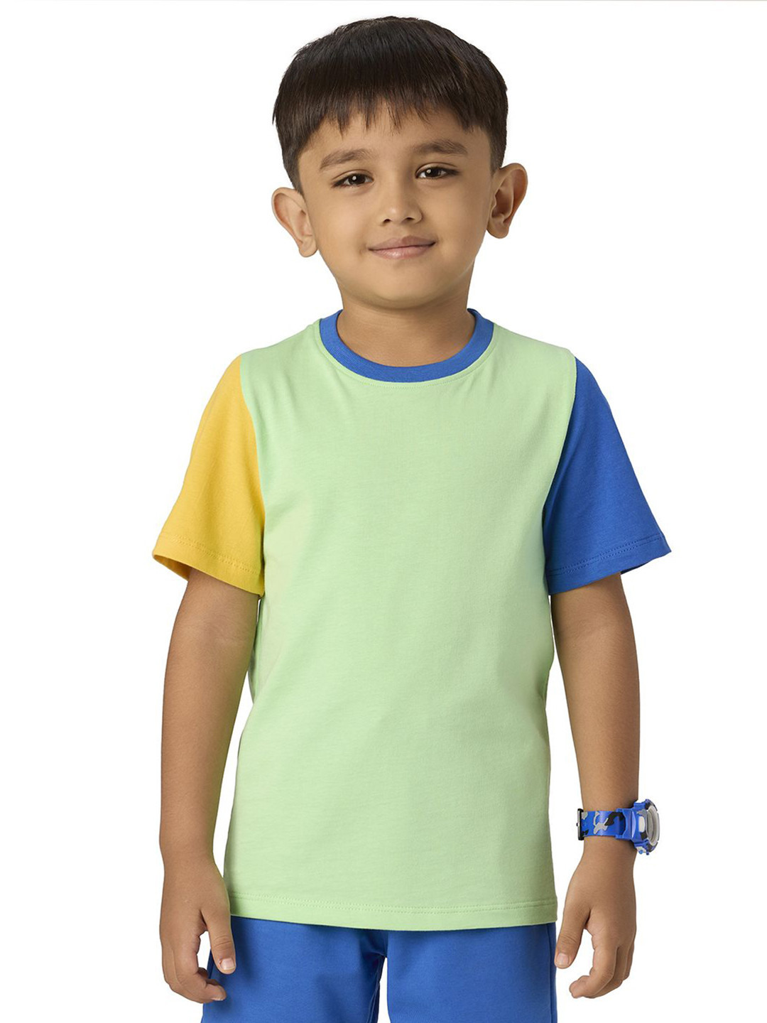 You Got Plan B Boys Colourblocked T-shirt