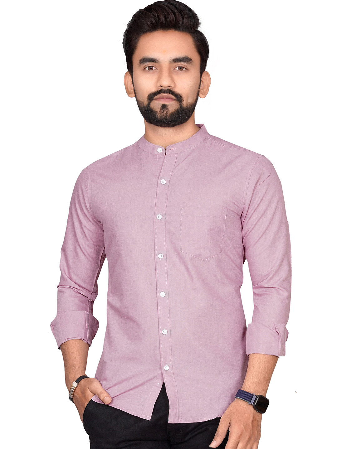 Metronaut Men Semi Sheer Formal Shirt