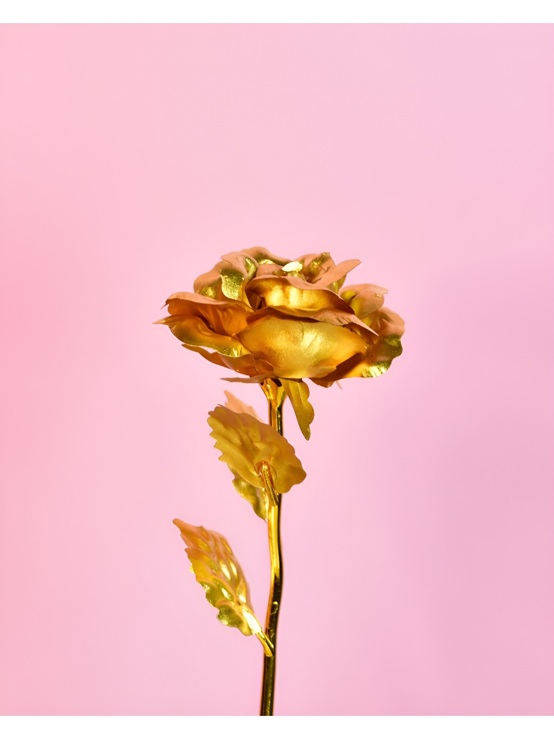 SOWPEACE Love Gold Plastic Natural Living Room Medium Showpiece - 25 Inches