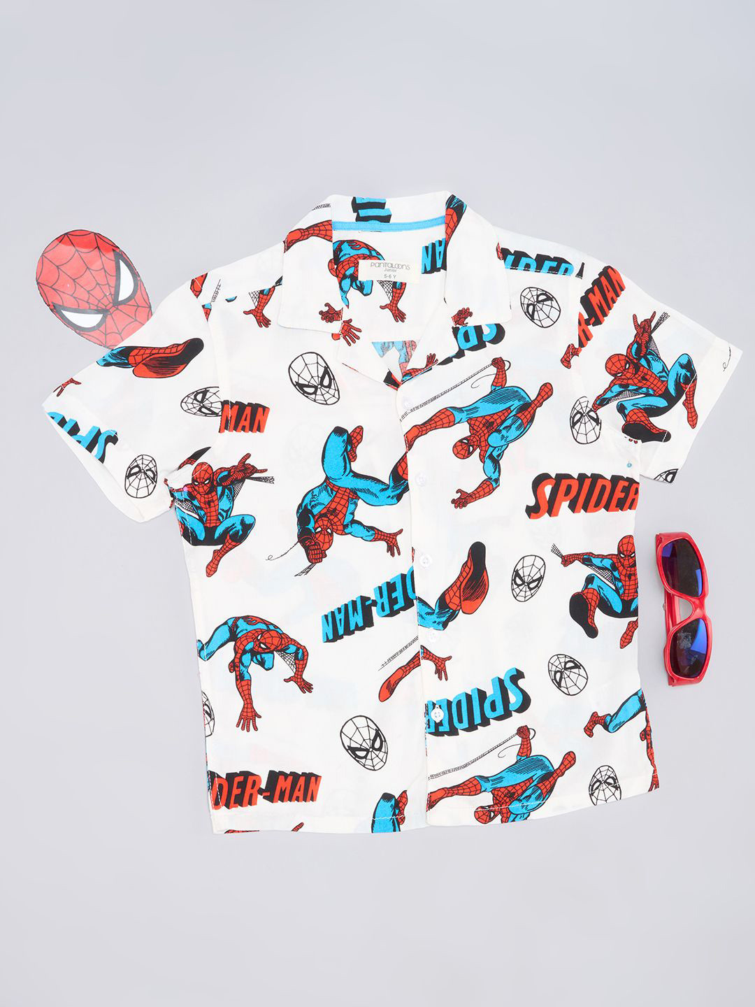 Pantaloons Junior Boys Opaque Printed Casual Shirt
