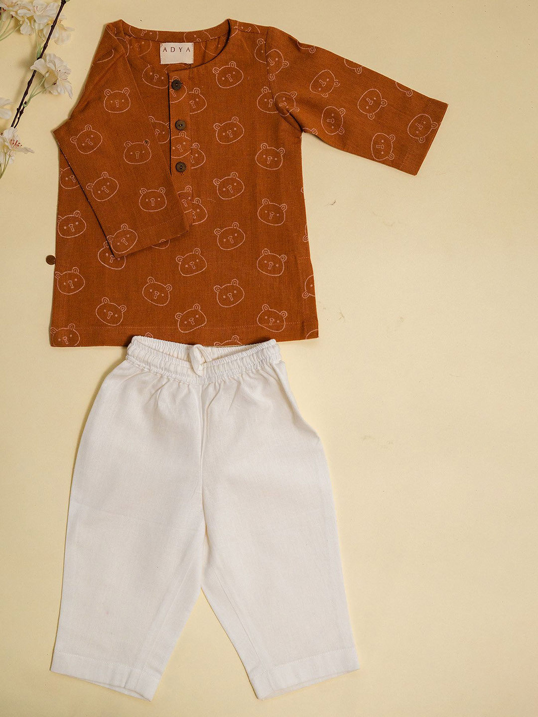 ADYA Kids Printed Shirt & Pyjama Night suit