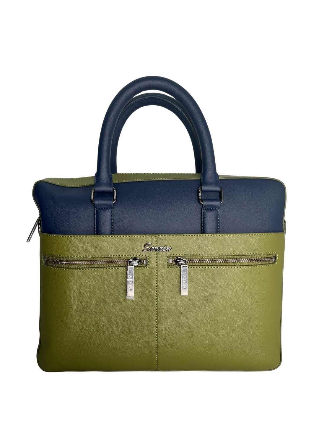 SEREIN Women Colourblocked Vegan Laptop Bag