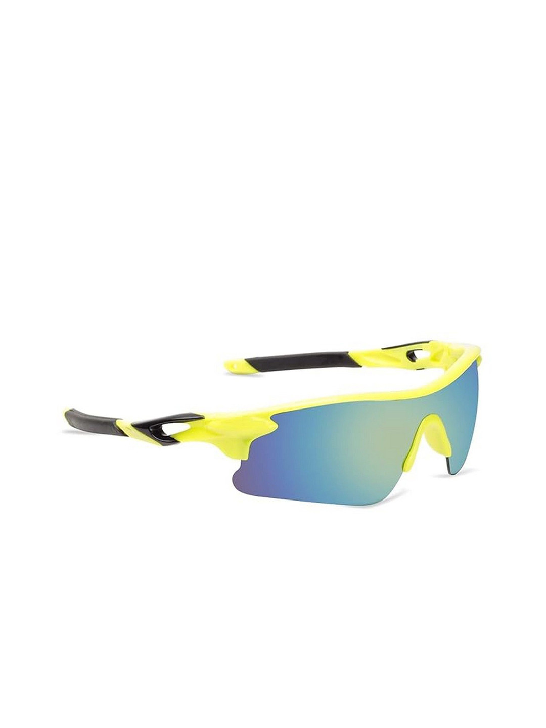 Dervin Unisex Oversized Sunglasses with UV Protected Lens DRVN848-Yellow