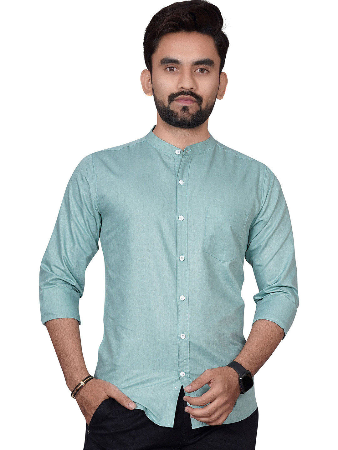 Metronaut Men Semi Sheer Formal Shirt