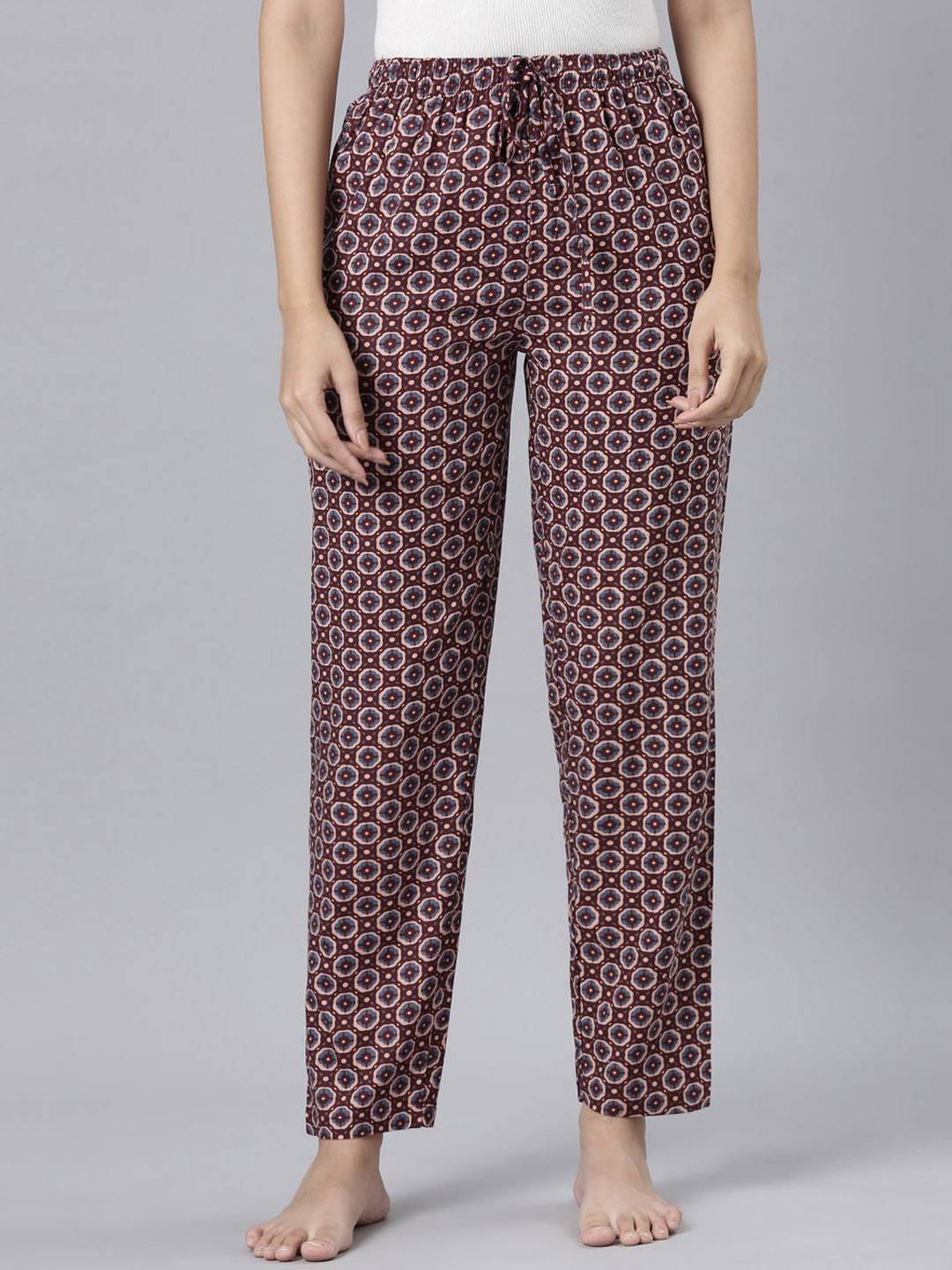 Go Colors Printed Straight-Leg Lounge Pant