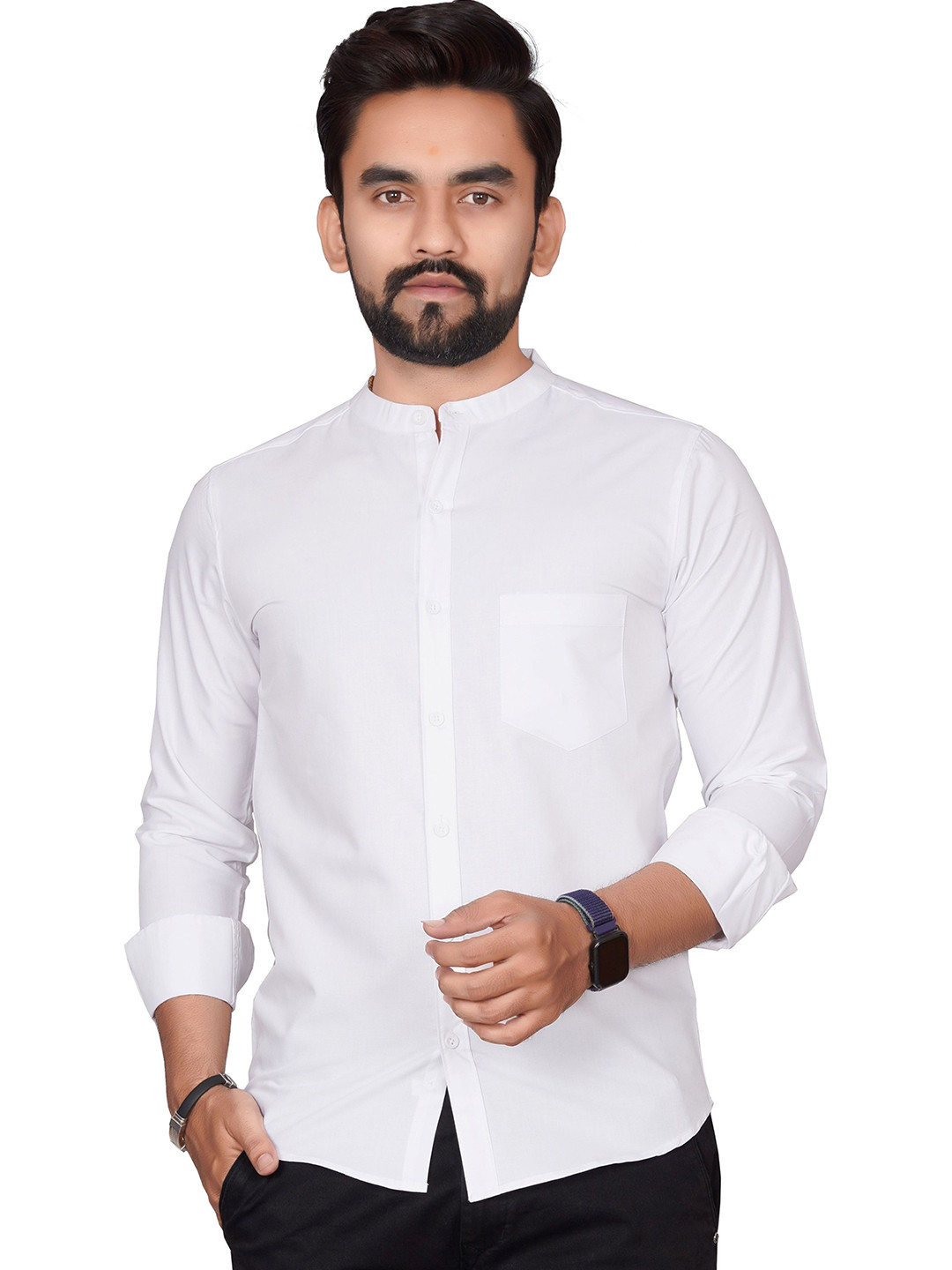 Metronaut Men Semi Sheer Formal Shirt