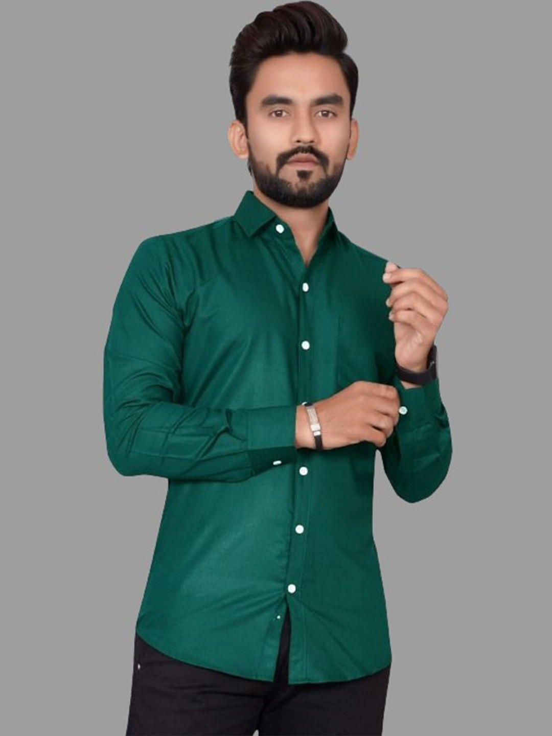 Metronaut Men Semi Sheer Formal Shirt