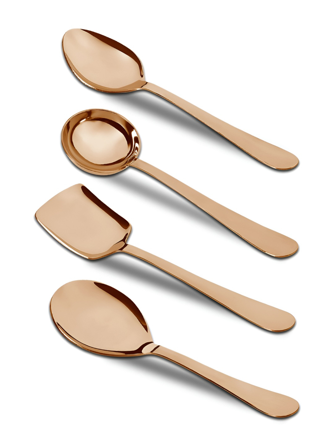 Parage Royal 4 Pieces Rose Gold Stainless Steel Serving Spoon