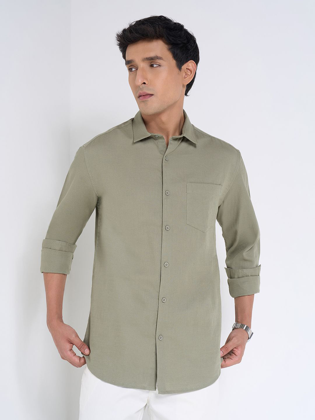 Peregrine by Pantaloons Men Opaque Casual Shirt