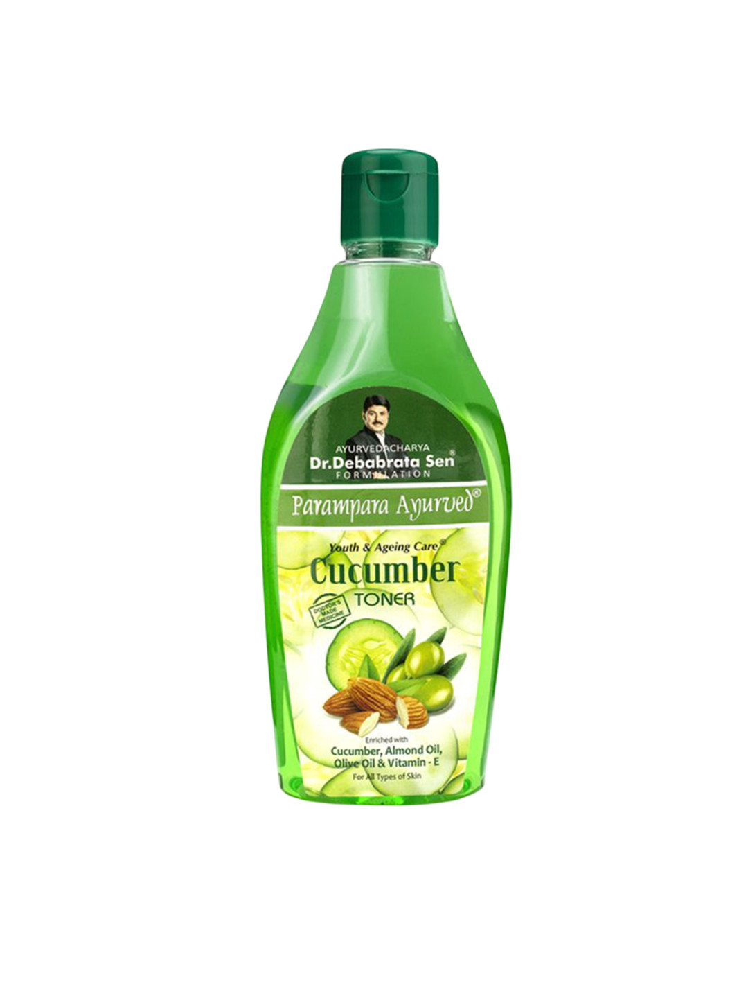 Parampara Ayurved Cucumber Toner With Almond & Olive Oil - 250 ml