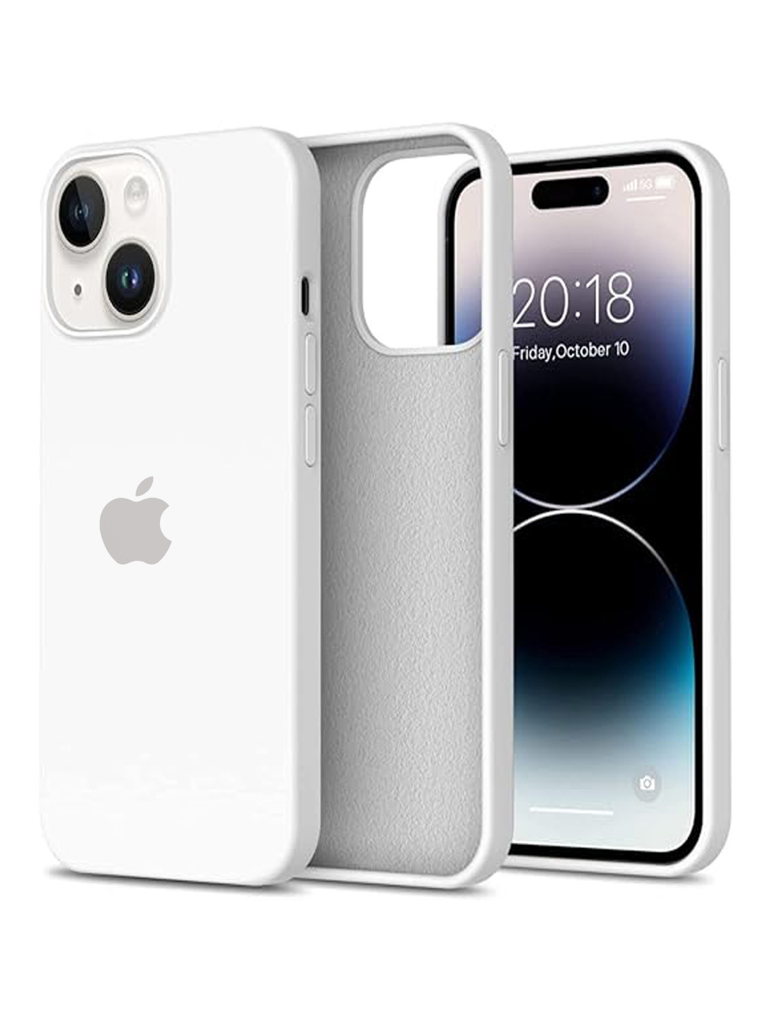 TREEMODA Solid Silicon iPhone 14 Plus Back Case Mobile Accessories