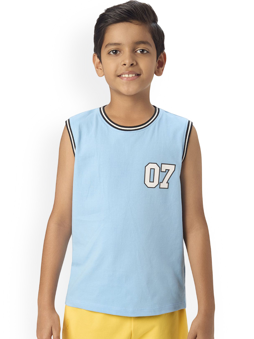 You Got Plan B Boys Pure Cotton Tank Vest VB-VBlue: 3-4