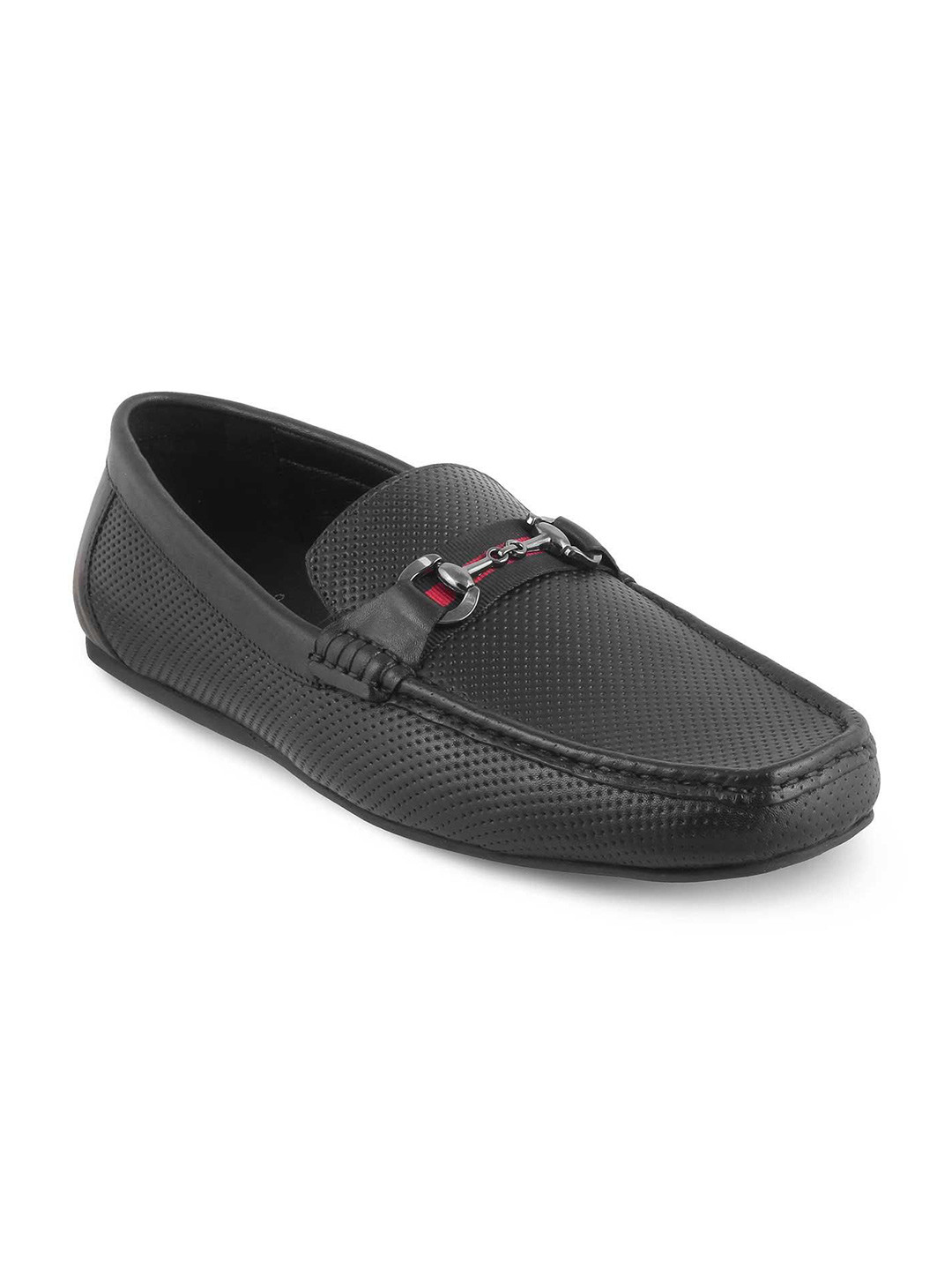 Tresmode The Cedrive Black Men's Driving Loafers