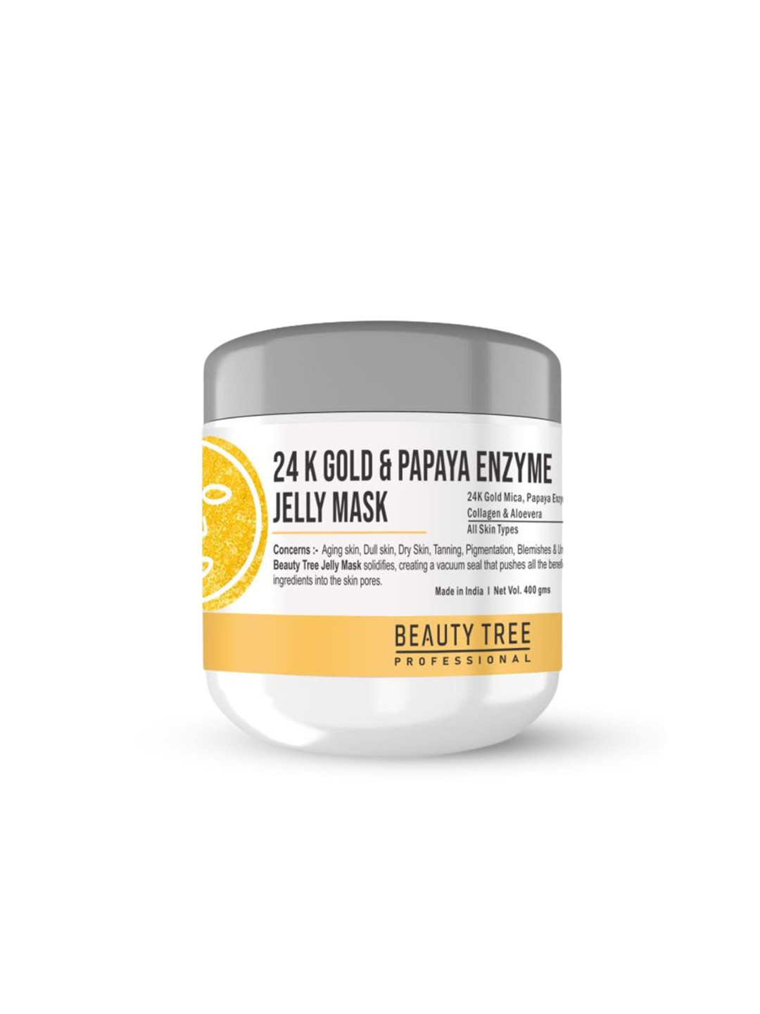 Beauty Tree 24k Gold & Papaya Enzyme Jelly Mask- 400 g