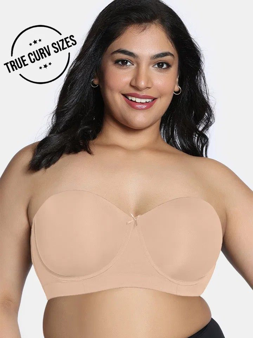 Zivame Bandeau Bra Medium Coverage Underwired Lightly Padded